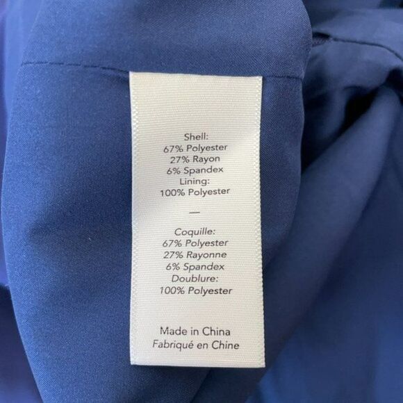 Likely x Revolve Malta Ruffle Puff Short Sleeves Mini Wedding Guest Dress Blue 2 - Picture 8 of 12